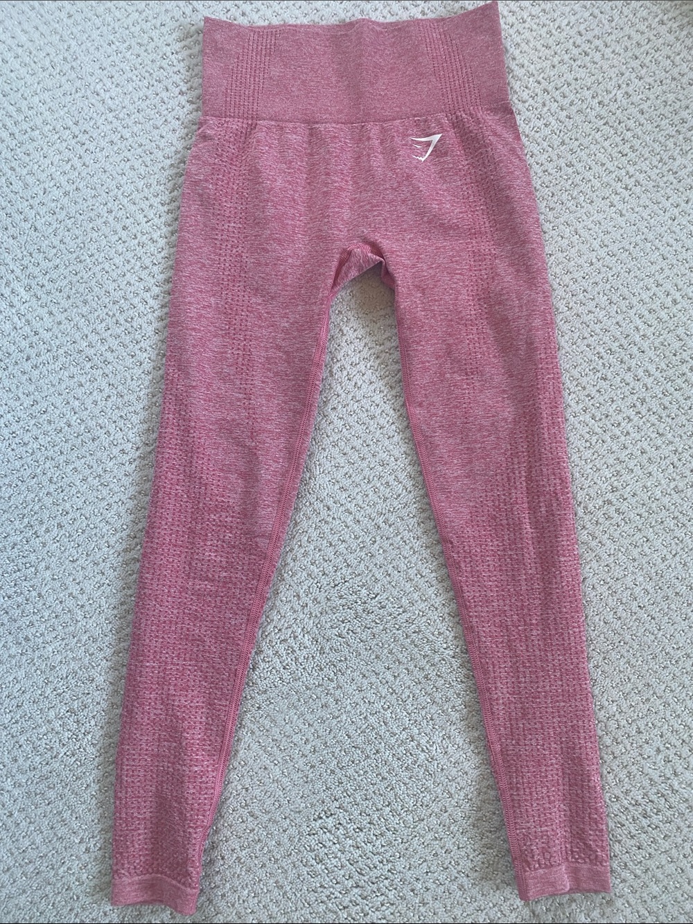 Gymshark women’s Seamless High-Waist Leggings - Rose Pink, small